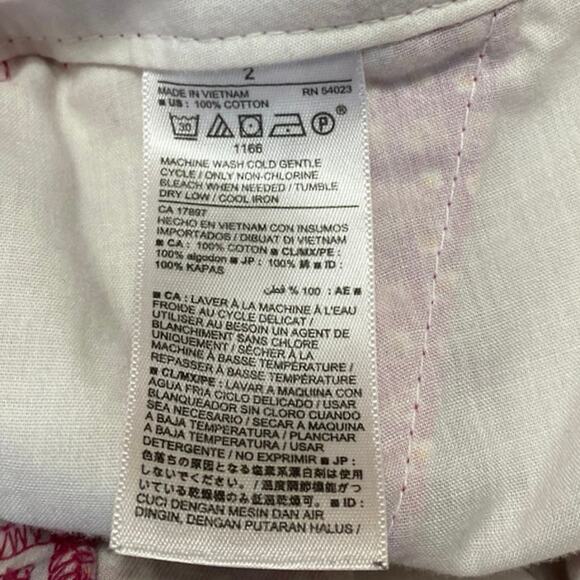 Old Navy Everyday Twill Women's Pink Floral Mid Rise 3" Mini Shorts Size 2 - Picture 5 of 5